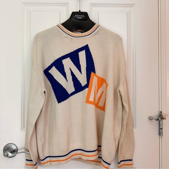 Weekend Max Nara Label-cut Cotton Blend Yarn Sweater Sz: Small US4/6 Fall/Winter - Picture 8 of 15